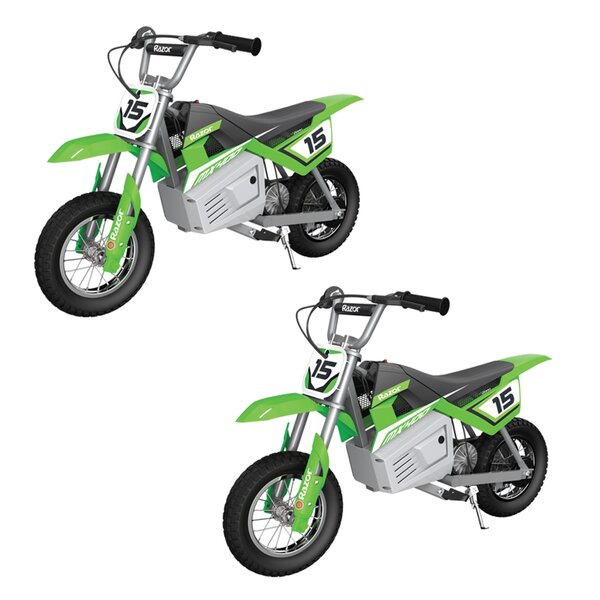 12V Ride On Dirt Bike Electric Off Road Motorcycle Car Toy With Training Wheel 