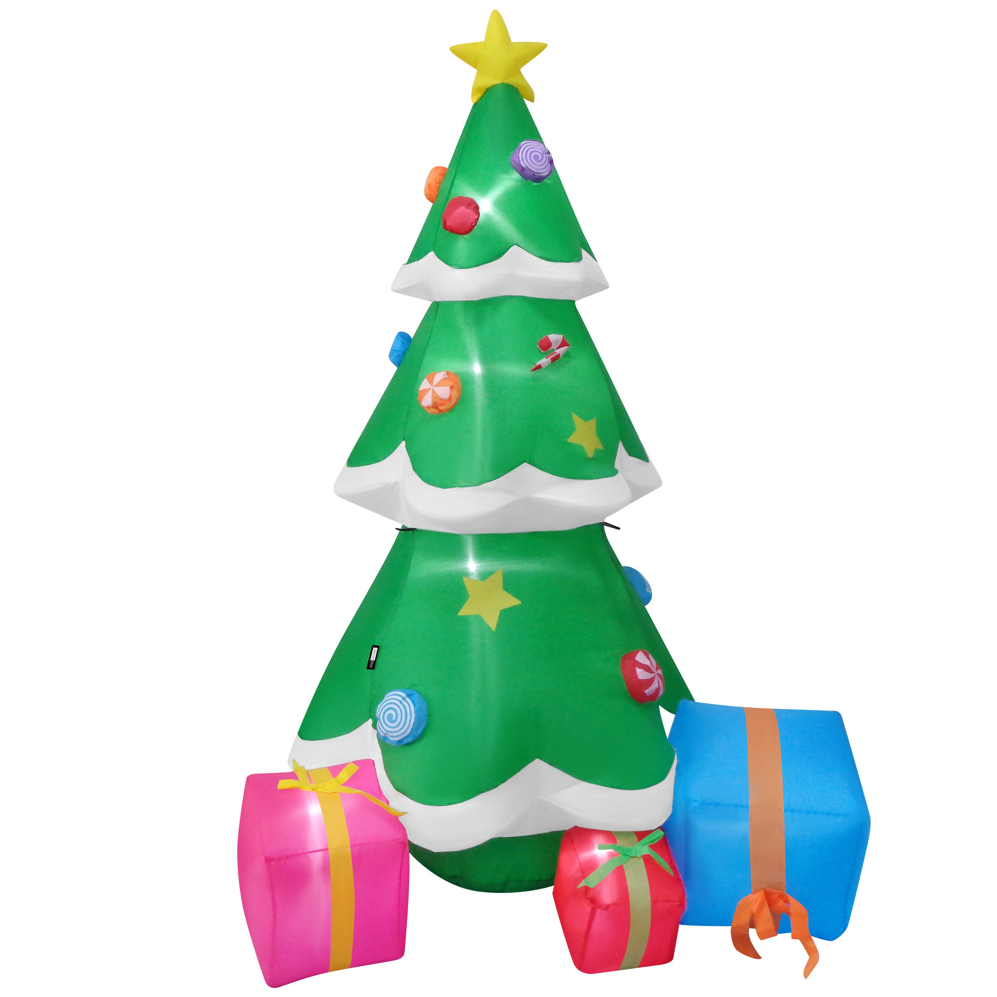 The Holiday Aisle® Emila 6ft LED Lighted Christmas Tree Inflatable