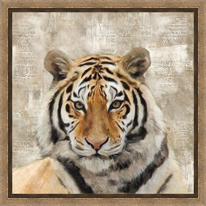 PTM Tiger Picture Frame Graphic Art Wayfair