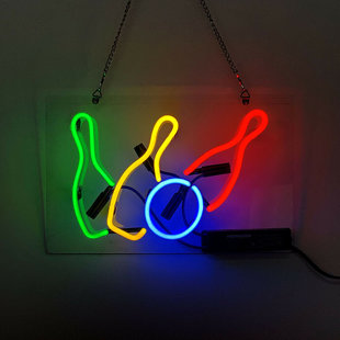 Three Triangles Neon Lamp Sign 14" Acrylic Bright Lighting Pub Artwork Decor 