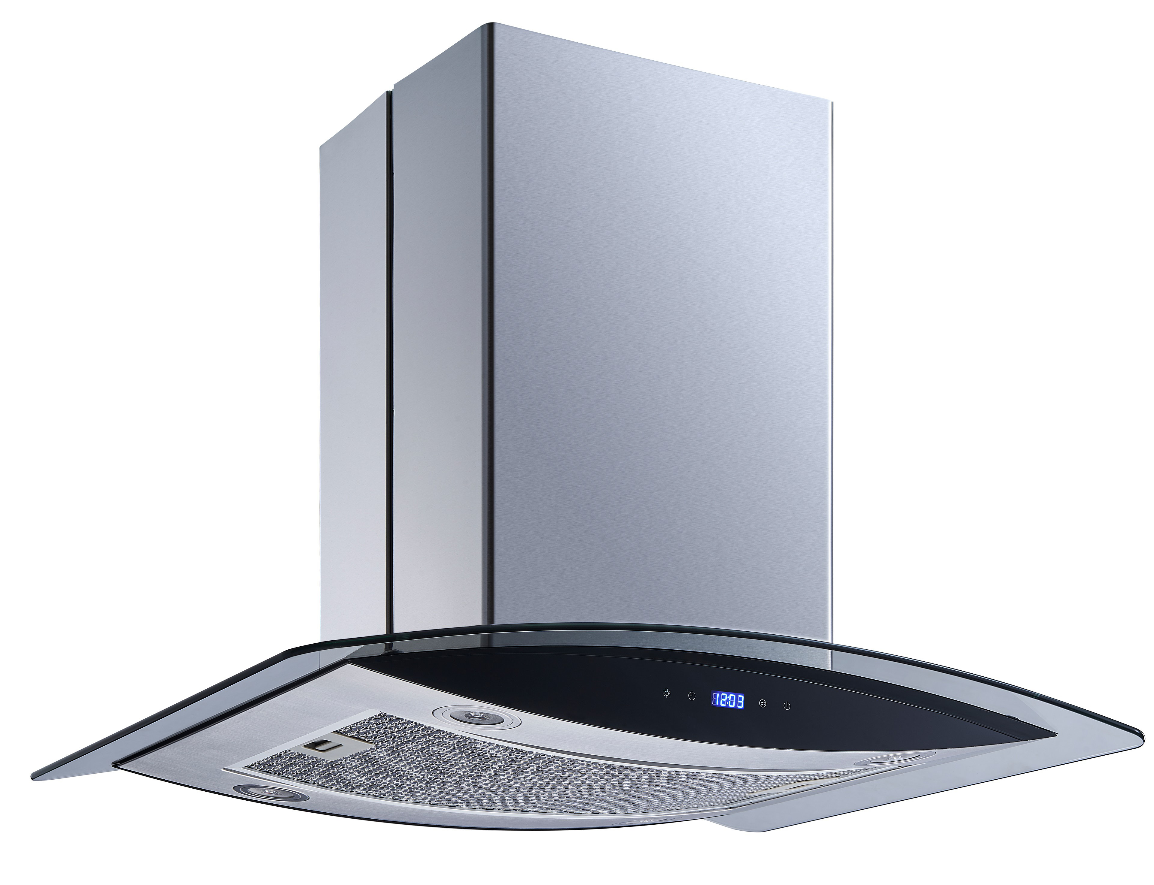 Winflo H102B Series 30" 439 CFM Convertible Island Range Hood in
