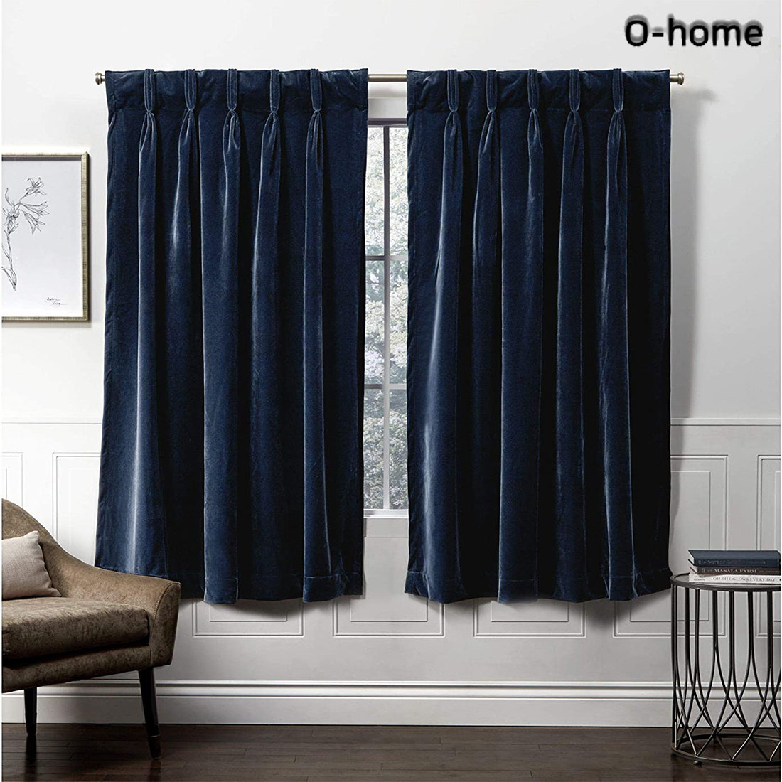 Ohome Velvet Blackout Curtain Pair Wayfair