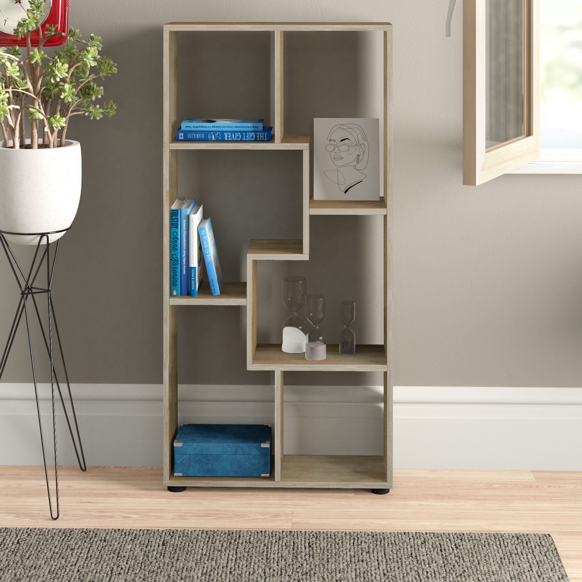 Zipcode Design Julian 123Cm H x 60Cm W Wood Cube Bookcase & Reviews