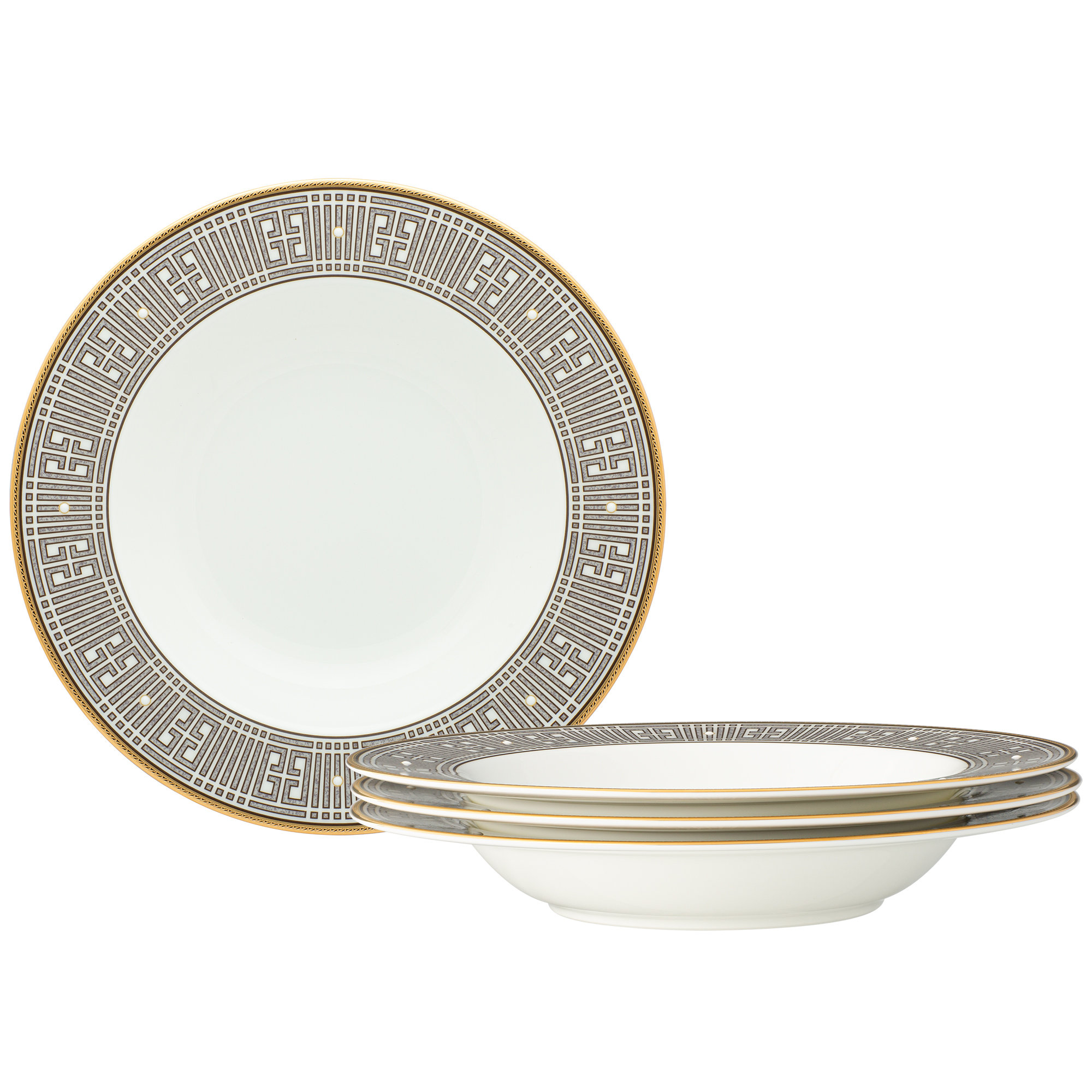 Noritake Infinity Bronze Set Of 4 Soup Bowls, 8 1/2" 12 Oz. Wayfair