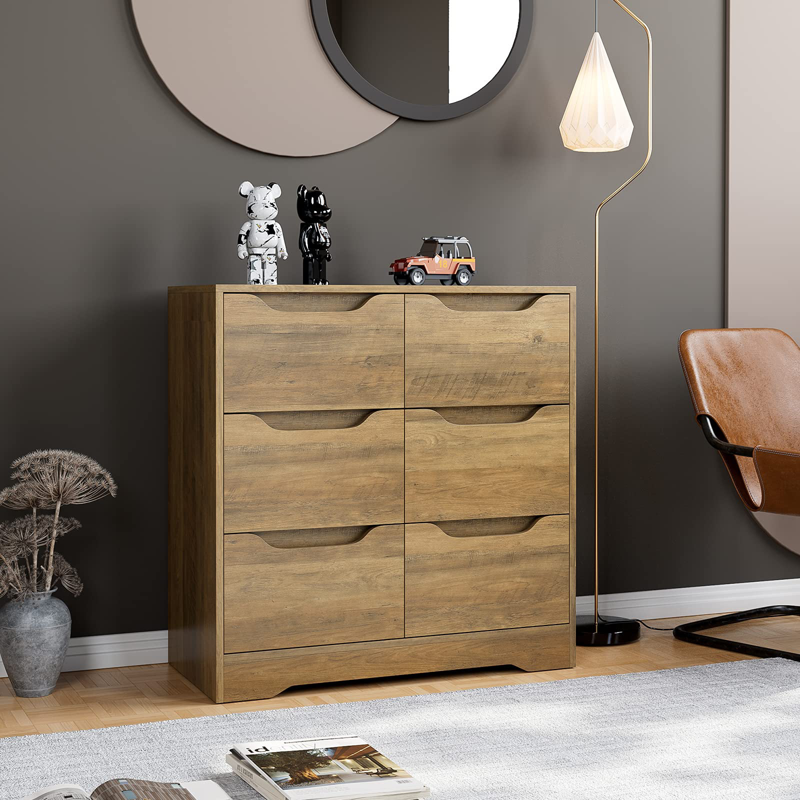 Union Rustic Alteo 6 - Drawer Dresser & Reviews | Wayfair