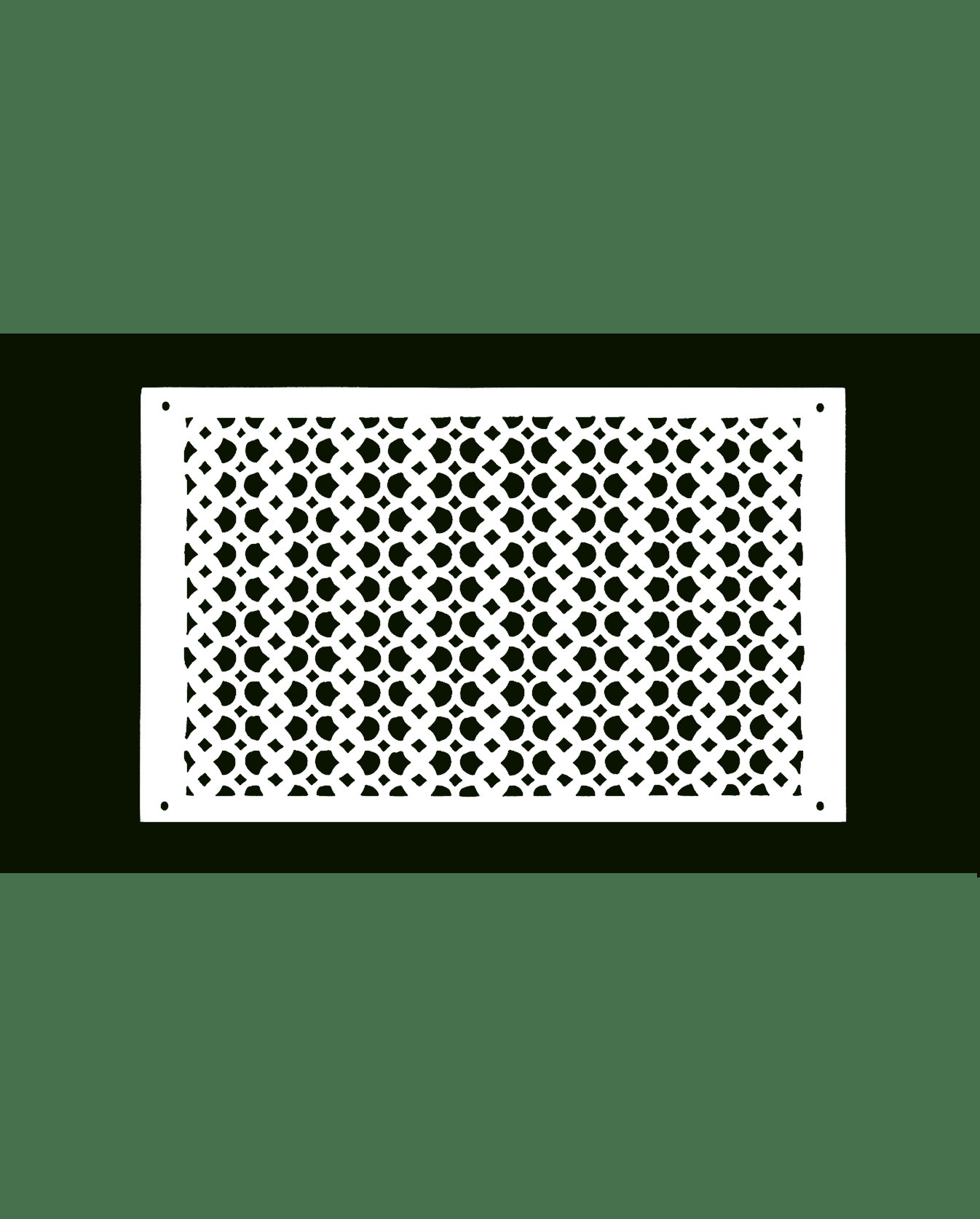 Prima Decorative Hardware Cast Aluminum Air Return Grill 12″ X 24