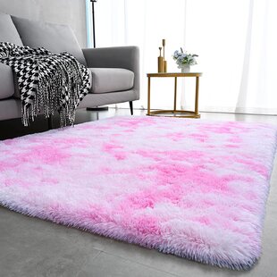 Large Non slip Bedroom Carpet Rug velvet shining Mink 160x230cm 
