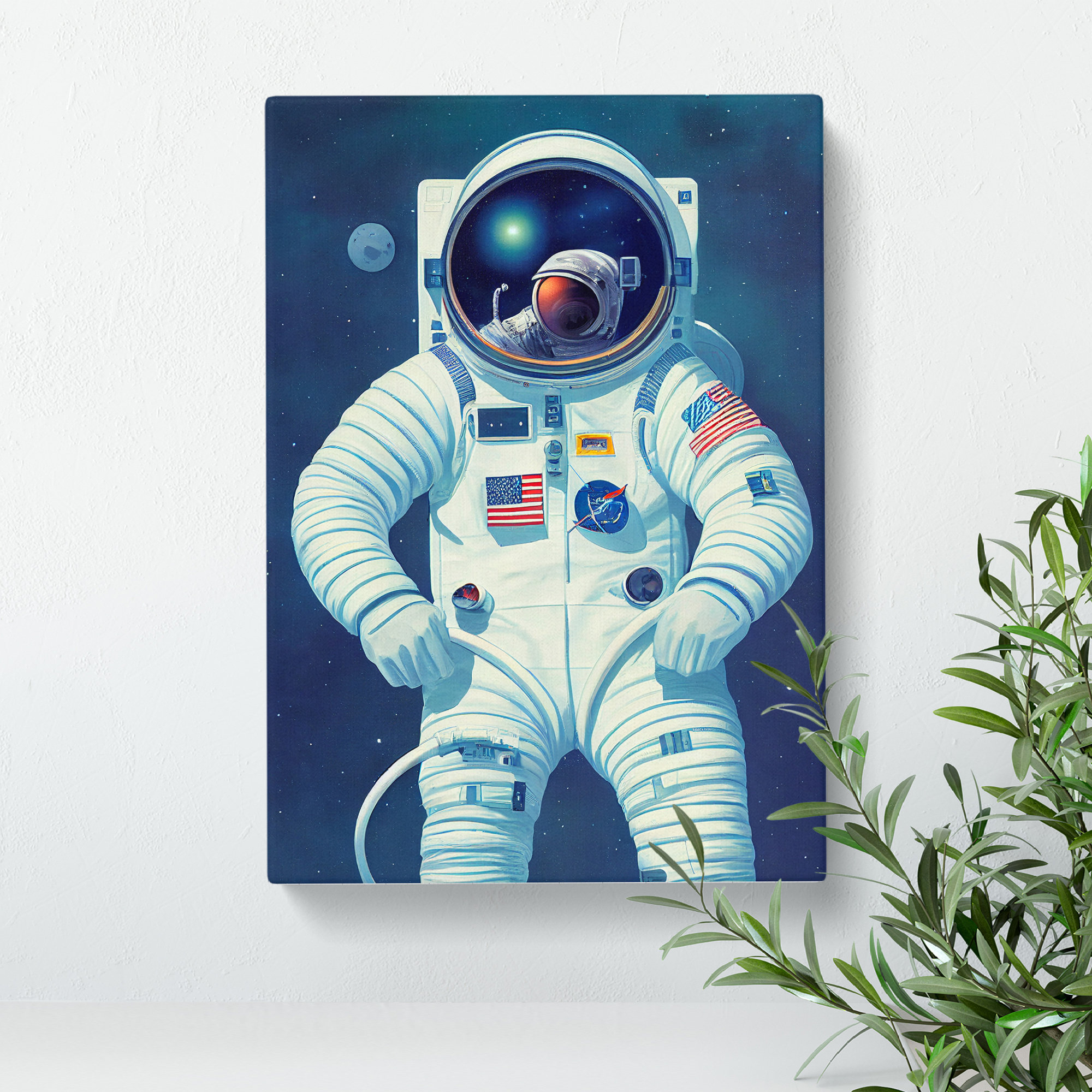 XC1022-860X Astronaut In Space No.1 - Wrapped Canvas Graphic Art