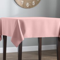Light pink table cloth/ Lichtroos tafelkleed Home Textilien Tischleinen 