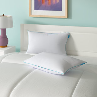 Sleep Innovations 2-in-1 Ventilated Memory Foam & Fiber Fill Pillow with Cotton 
