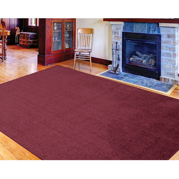 Latitude Run® Performance Cranberry Rug | Wayfair