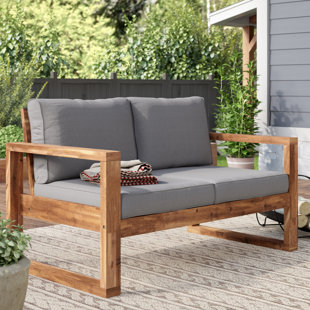 Oneridge 52'' Wide Outdoor Loveseat with Cushions