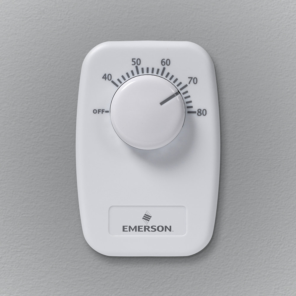 Emerson Thermostats White Thermostat for Heating Only Wayfair