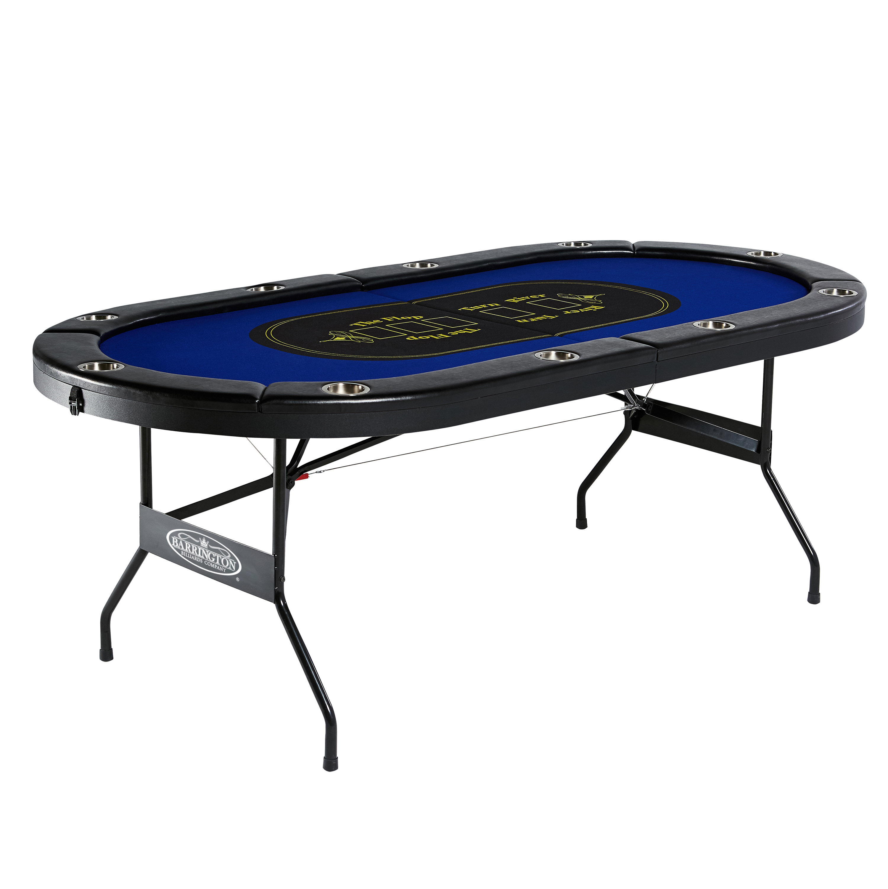 Folding Poker Table 84 10 Players Green 