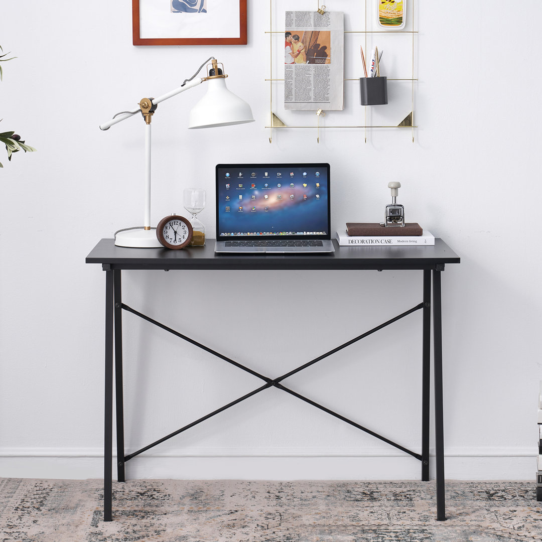 Desk black,brown,gray