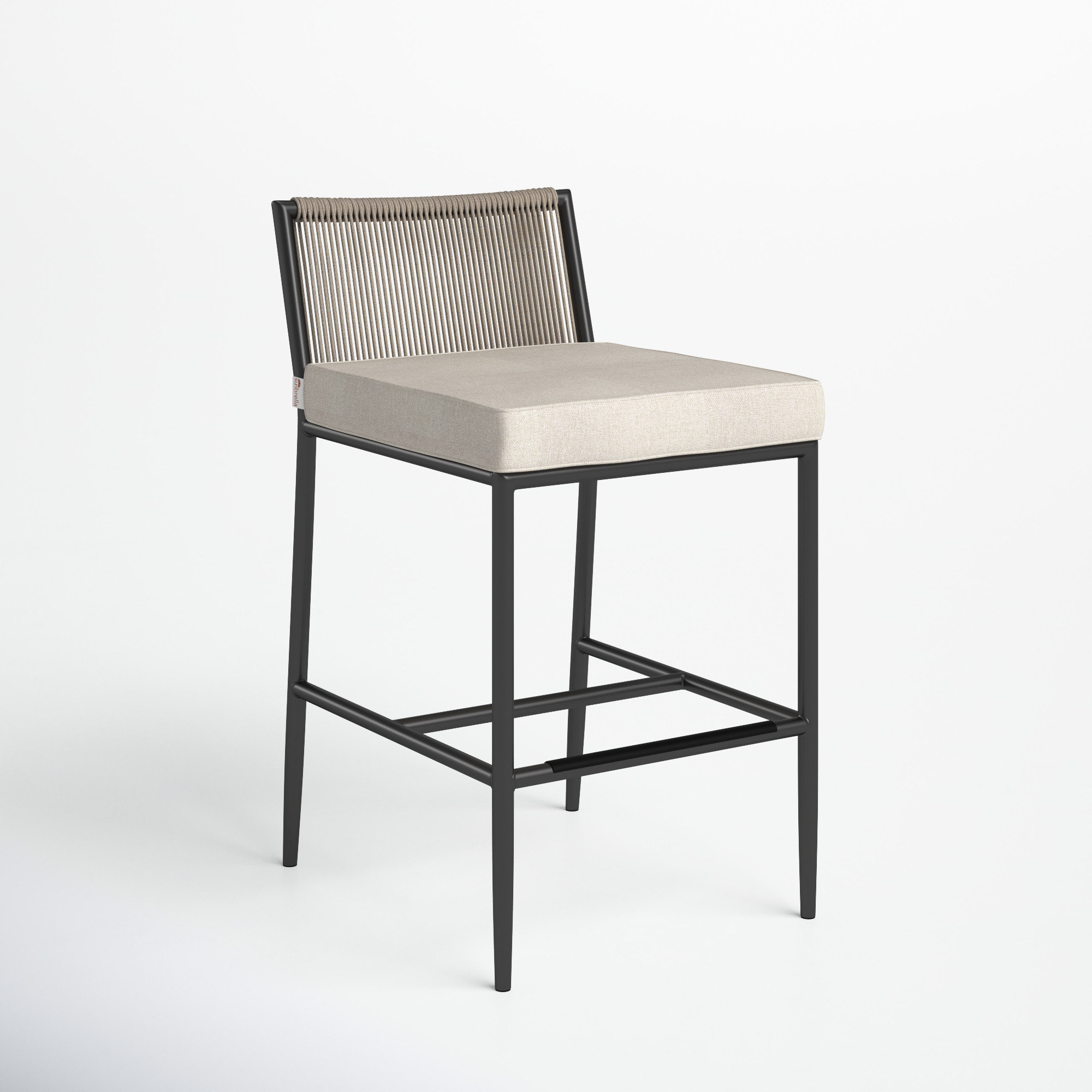 Joss & Main Esme 26" Patio Bar Stool with Cushion Wayfair