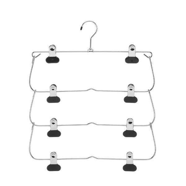 24 Black Plastic Lingerie Hangers 10.5" Lightweight Fixed Hook Double-Row Notch 