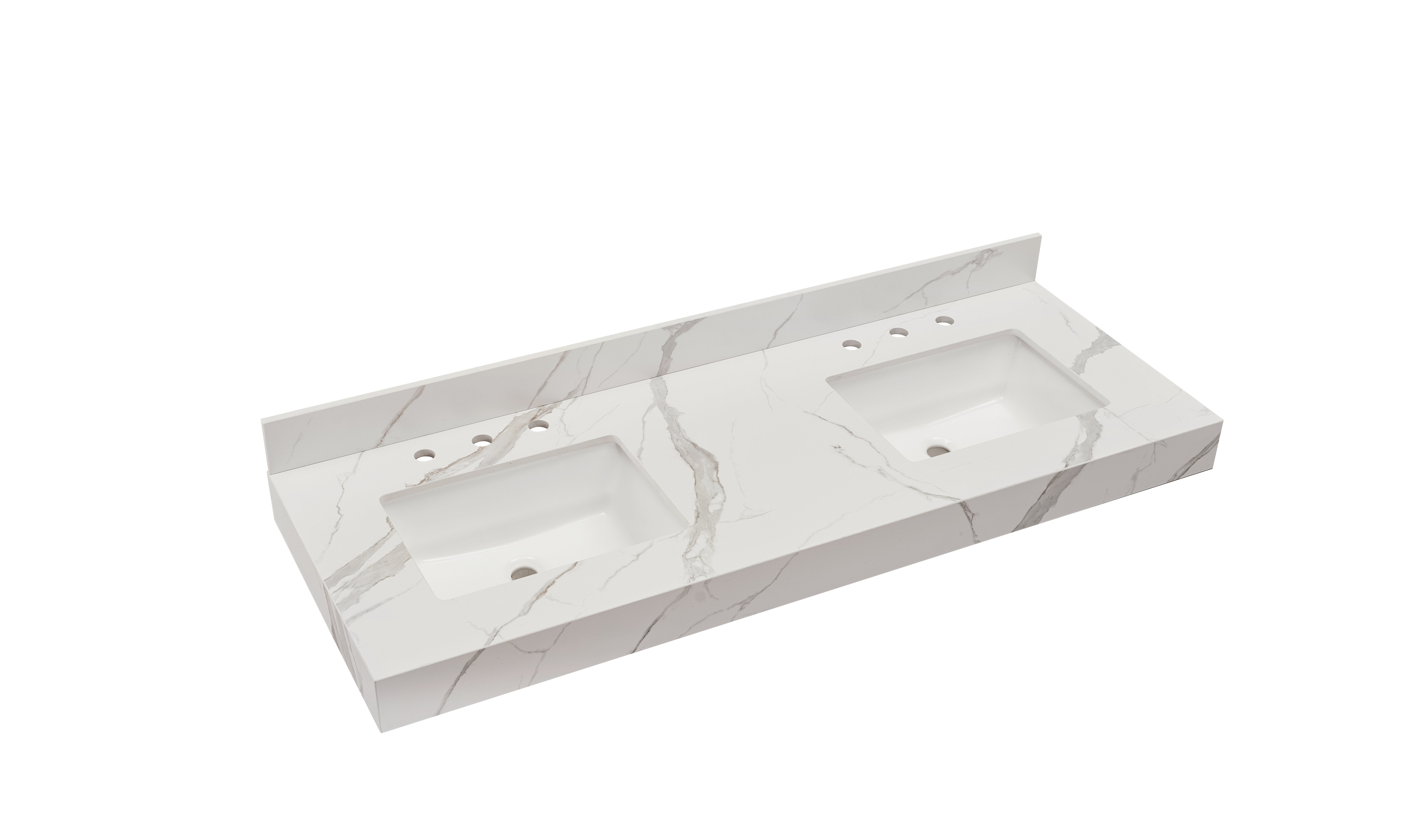 Altair Marseille 60" Bathroom Vanity Countertop In Calacatta White
