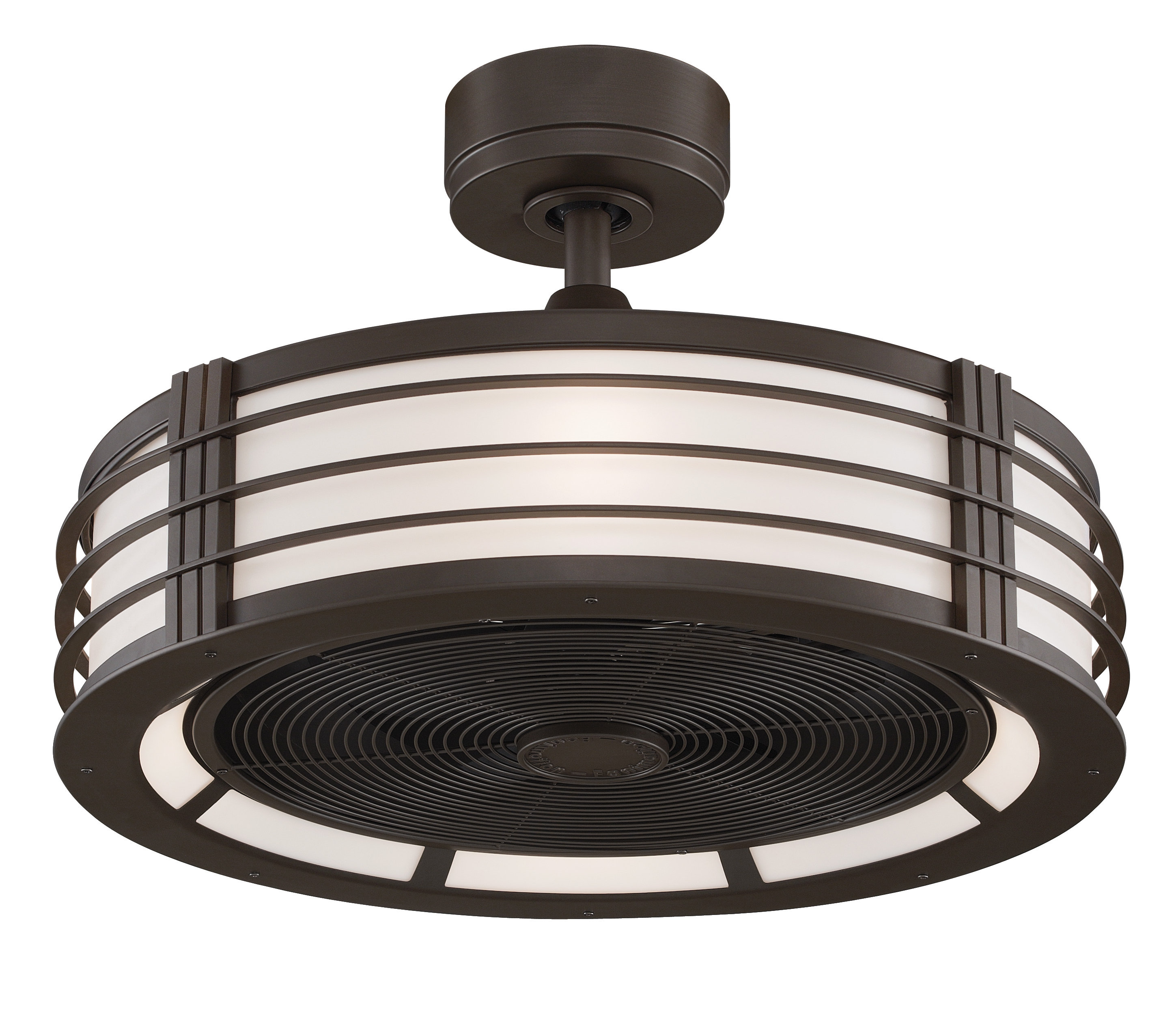 Blade LED Caged Ceiling Fan 