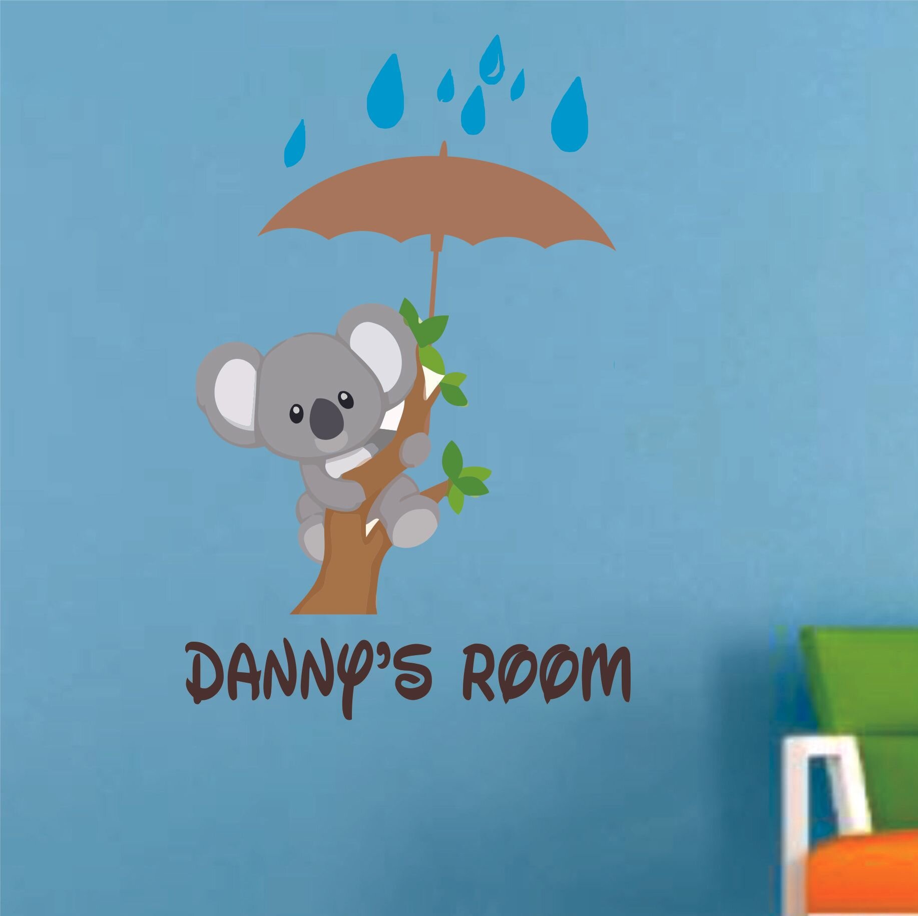 Design With Vinyl Cute Baby Koala Animal Animals Cartoon Customized Wall  Decal - Custom Personalized Name - Baby Girls Boys Kids Room Decor Wall  Stickers (20X18 Inch) | Wayfair