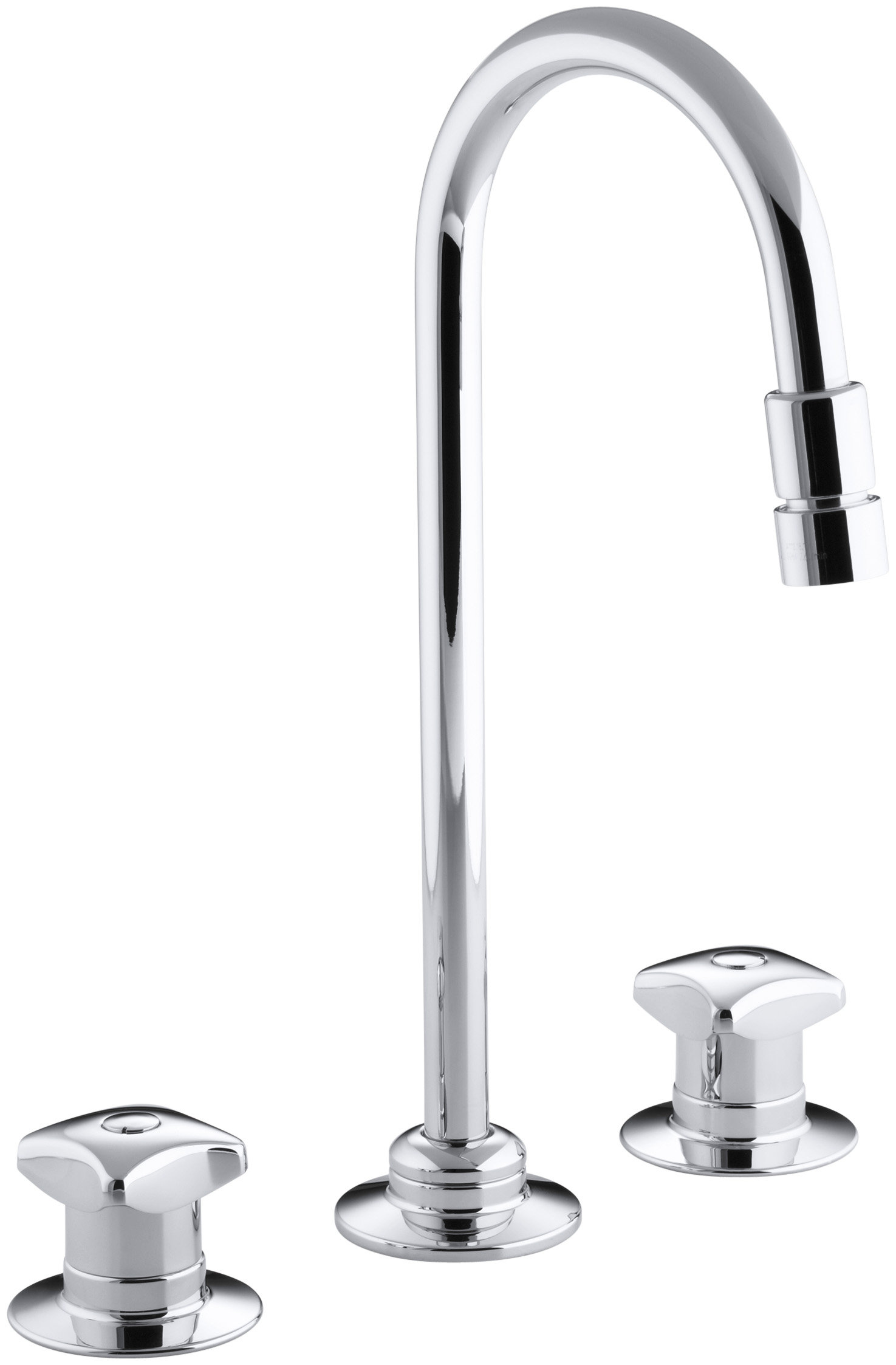 Kohler Triton Widespread Commercial Bathroom Sink Faucet with Rigid