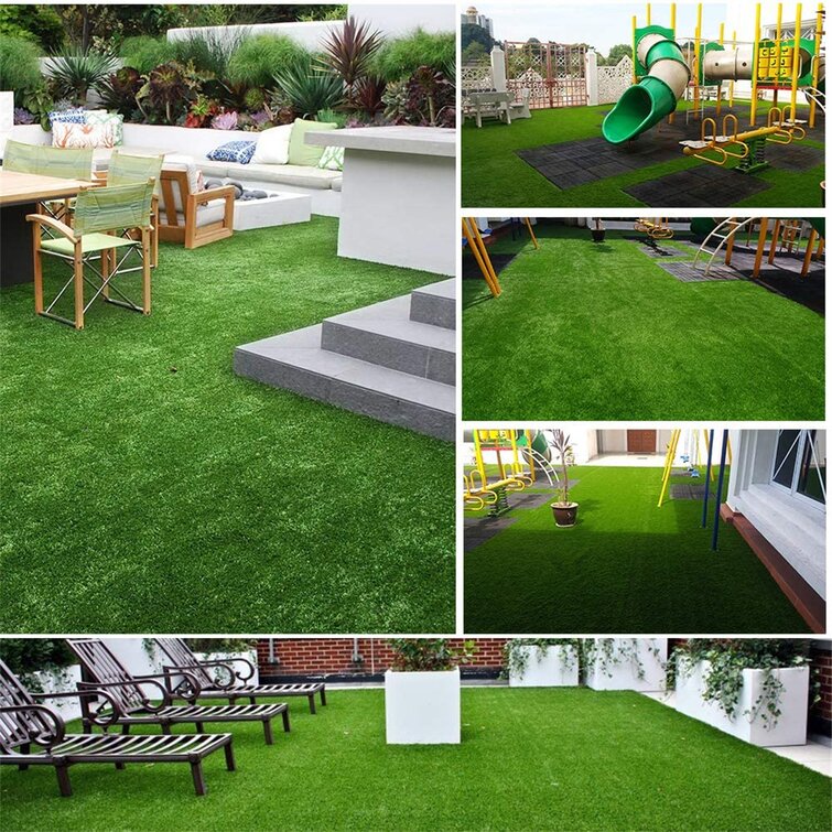 CG_ Artificial Grass Fake Lawn Synthetic Turf Landscape Floor Mat Indoor Outdoor 
