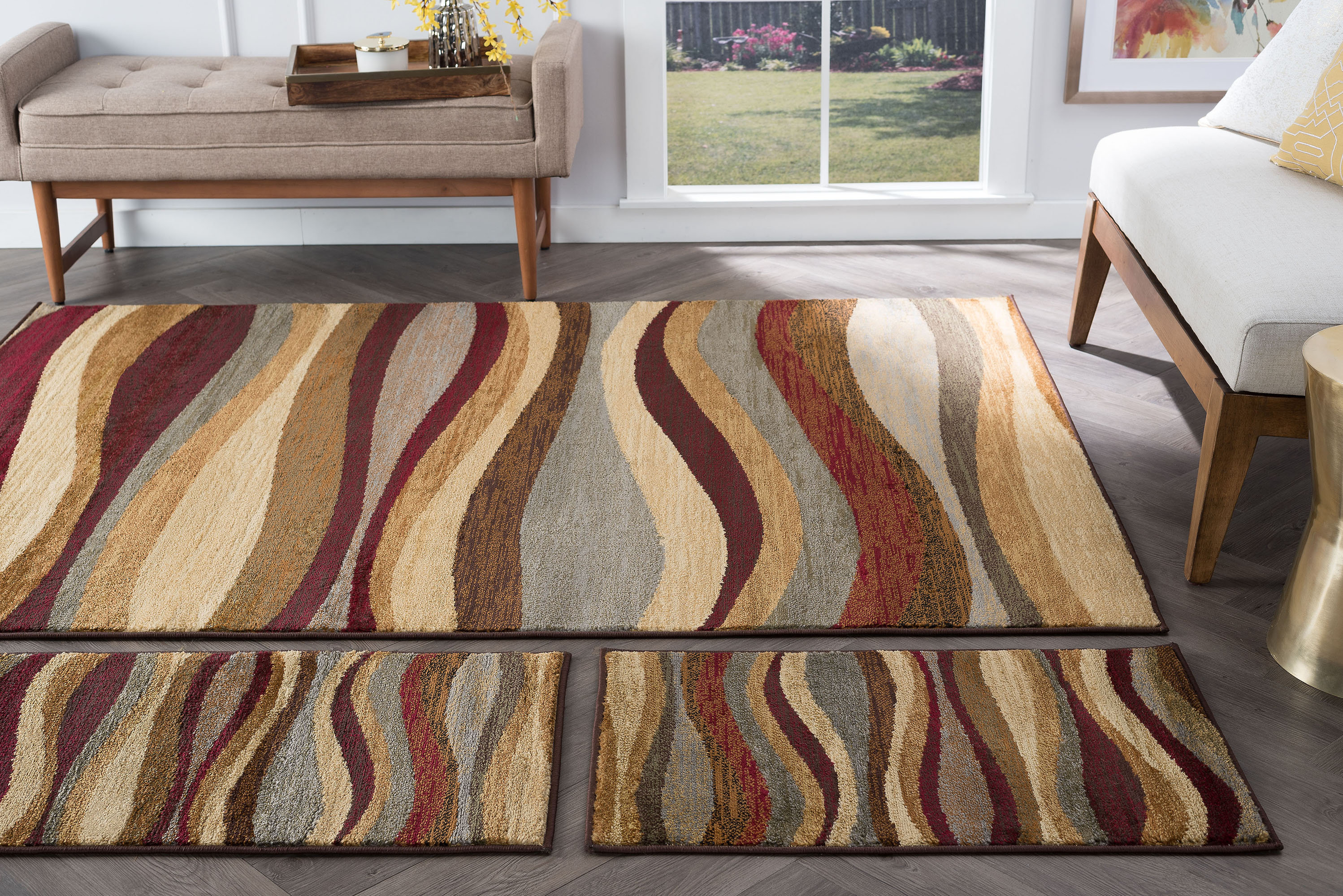 Ivy Bronx Abercorn Abstract Area Rug Set & Reviews Wayfair
