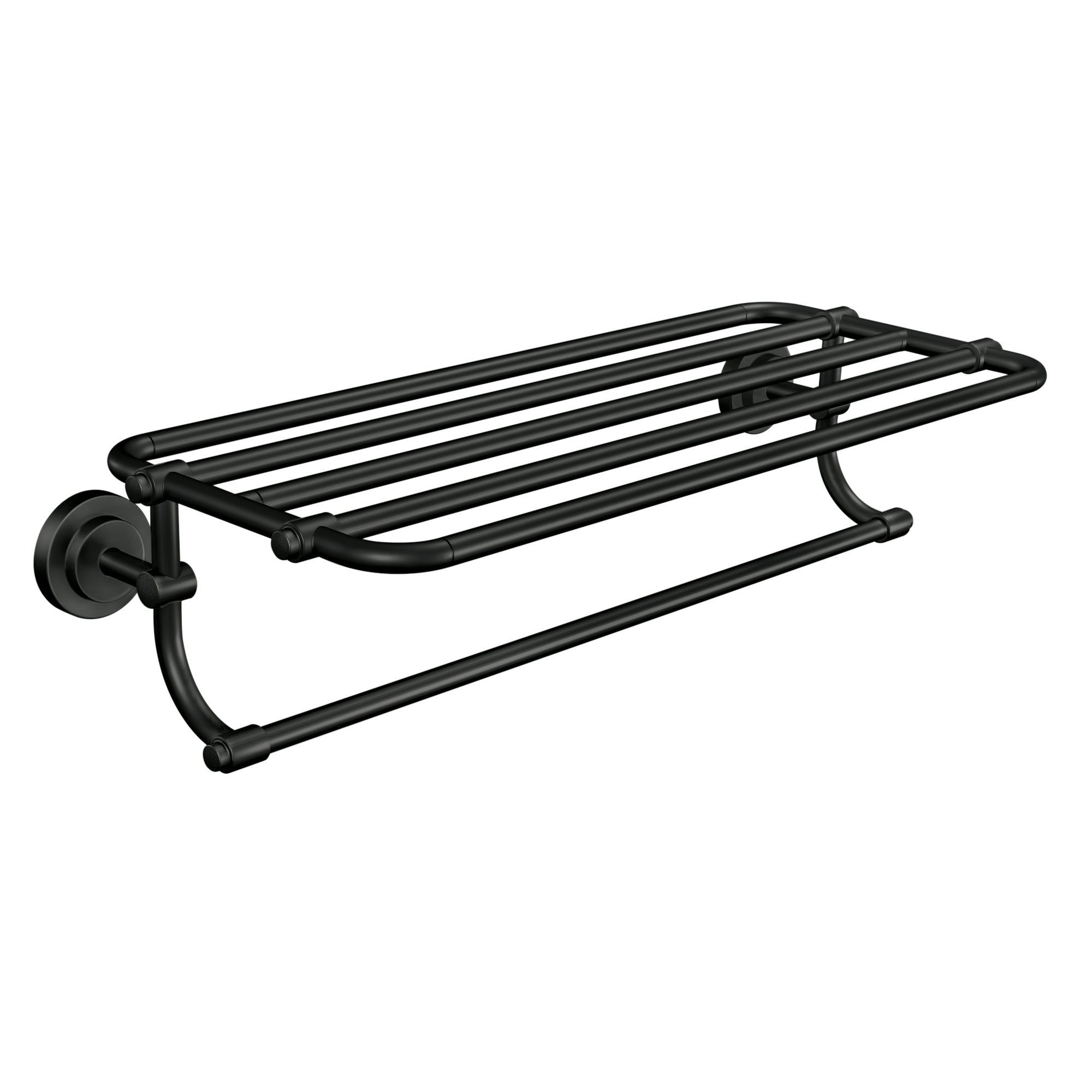 Black Wall Mounted Towel Rack