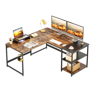 2 person desk wayfair