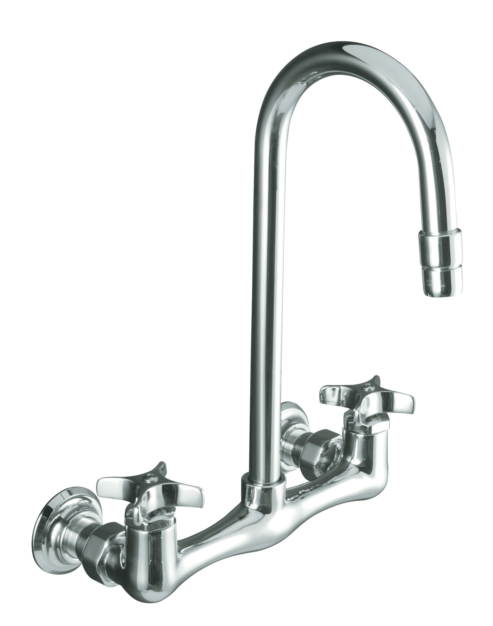 Kohler Triton Double Cross Handle Utility Sink Faucet with Gooseneck