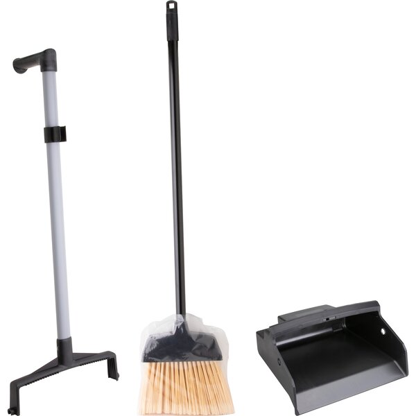 Beautiful Smiling Small Broom Set Dust Pan Dustpan & Brush Indoor Or Outdoor 