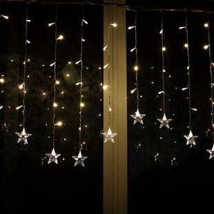 Outdoor Christmas Decorations Star Lights String 320 LED 16.4 ft Multicolor Yard 