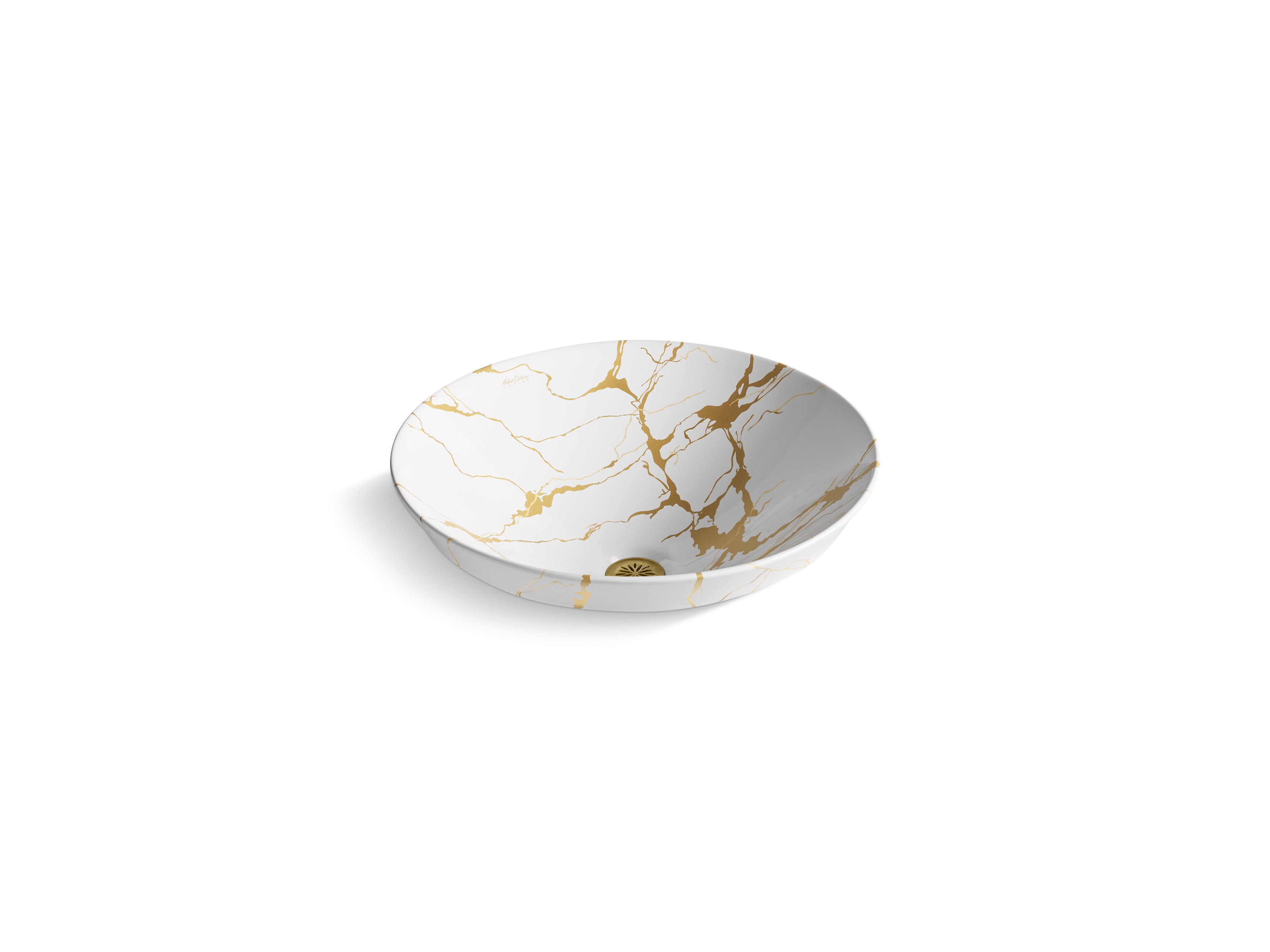 Kohler Aureus 16-3/4-Inround Semi-Recessed Vessel Bathroom Sink, No ...