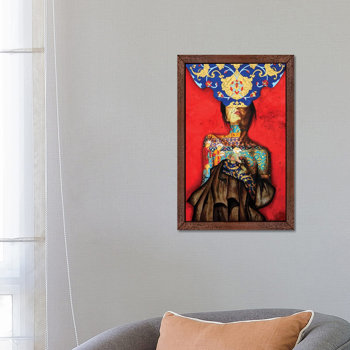 East Urban Home Peace Lady Collection V - Painting Print on Canvas ...