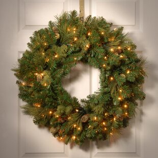 Ideal Festive Wreaths 2 Pk 12 inch Dia Moss Effect Ready Padded Wreath 30cm 
