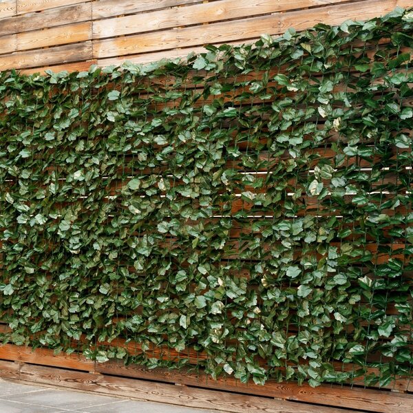Artificial Hedge Ivy Leaf Garden Fence Wall Balcony Privacy Screening Trellis-A+ 