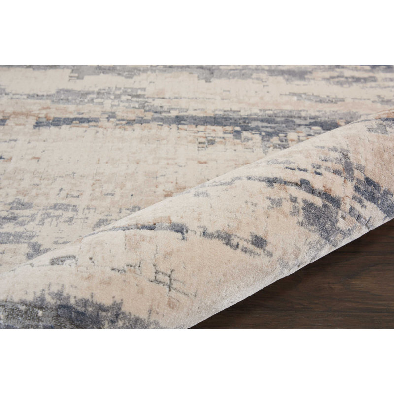 Williston Forge Comer Performance Beige/Gray Rug & Reviews | Wayfair