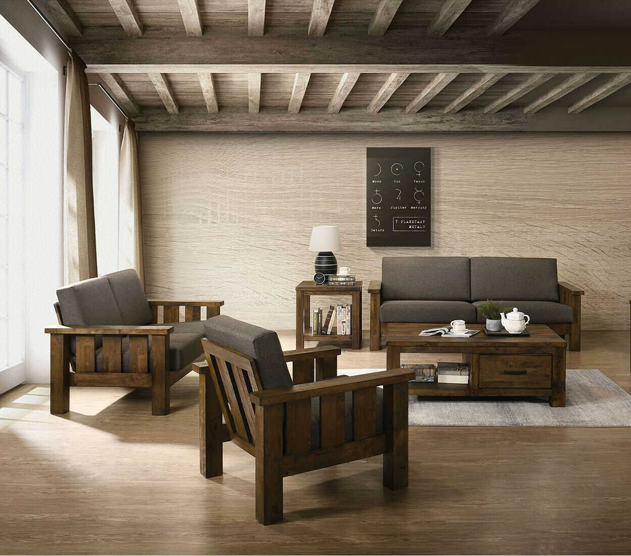 Millwood Pines Chesham 3 Piece Standard Living Room Set Wayfair