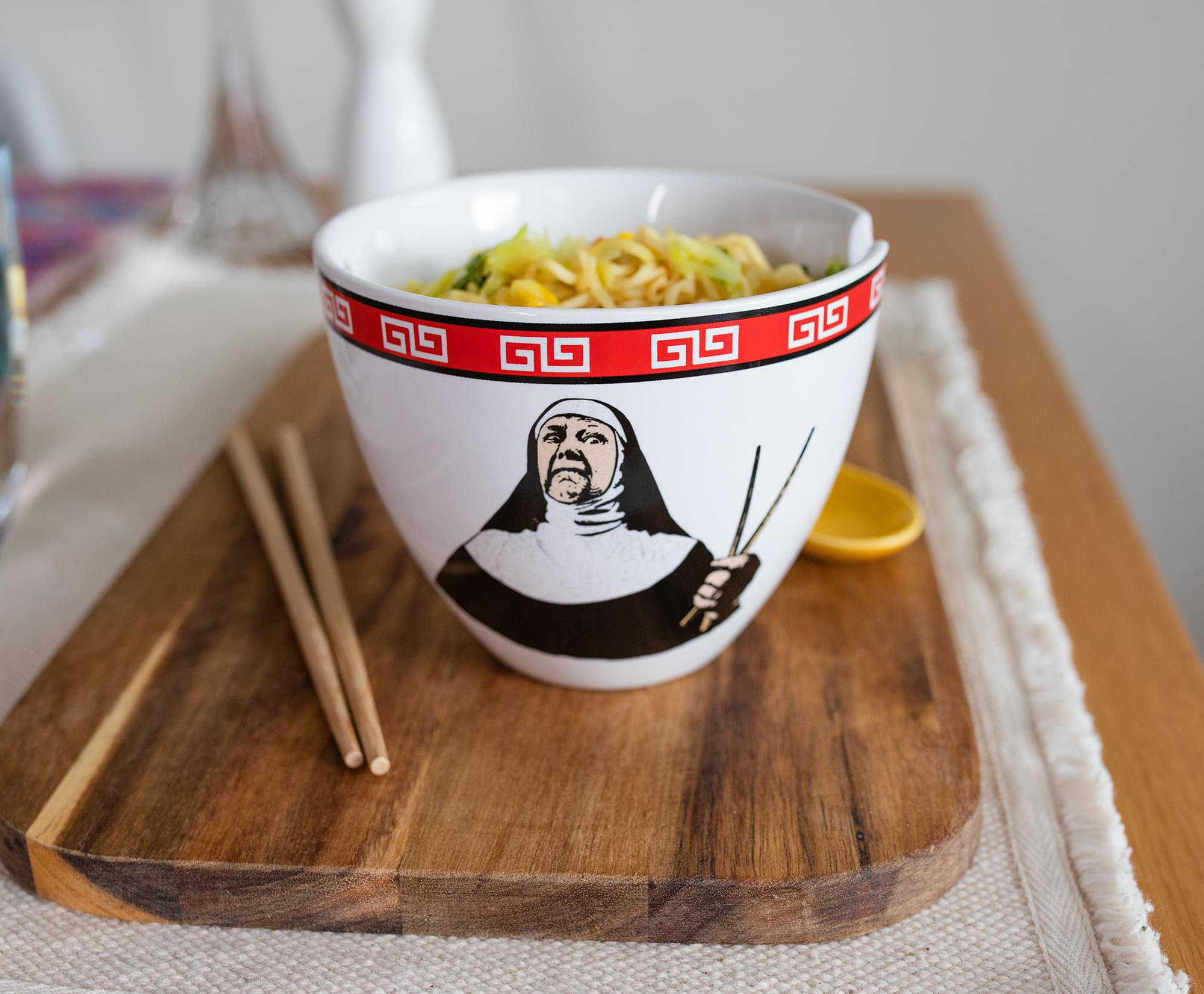 Urban Lifestyle Ramen Bowl Set For 2 SEIGAIHA Japanese Porcelain Ramen