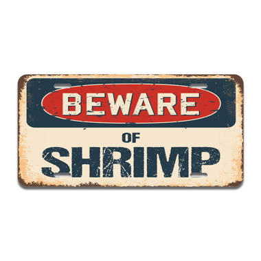 Beware Of Goldfish Rustic Sign SignMission Classic Rust Wall Plaque Decoration 