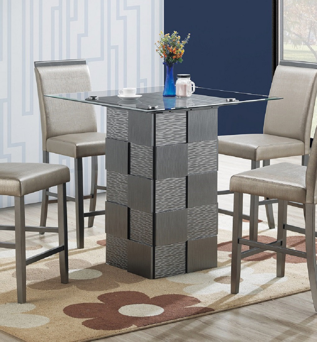 Ivy Bronx Lillie Counter Height 40'' Pedestal Dining Table Wayfair