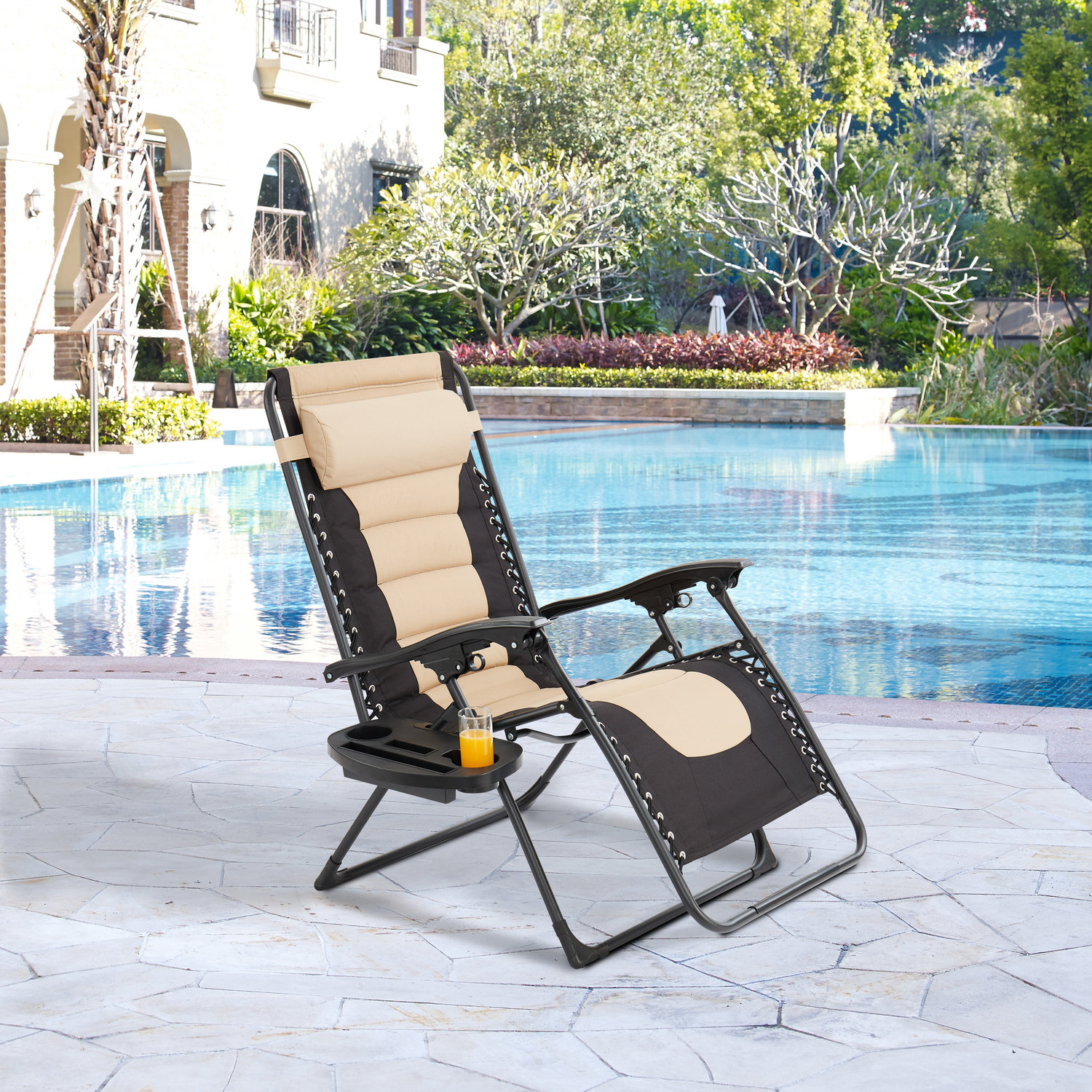 Arlmont & Co. Calon Reclining Zero Gravity Chair with Cushion Wayfair