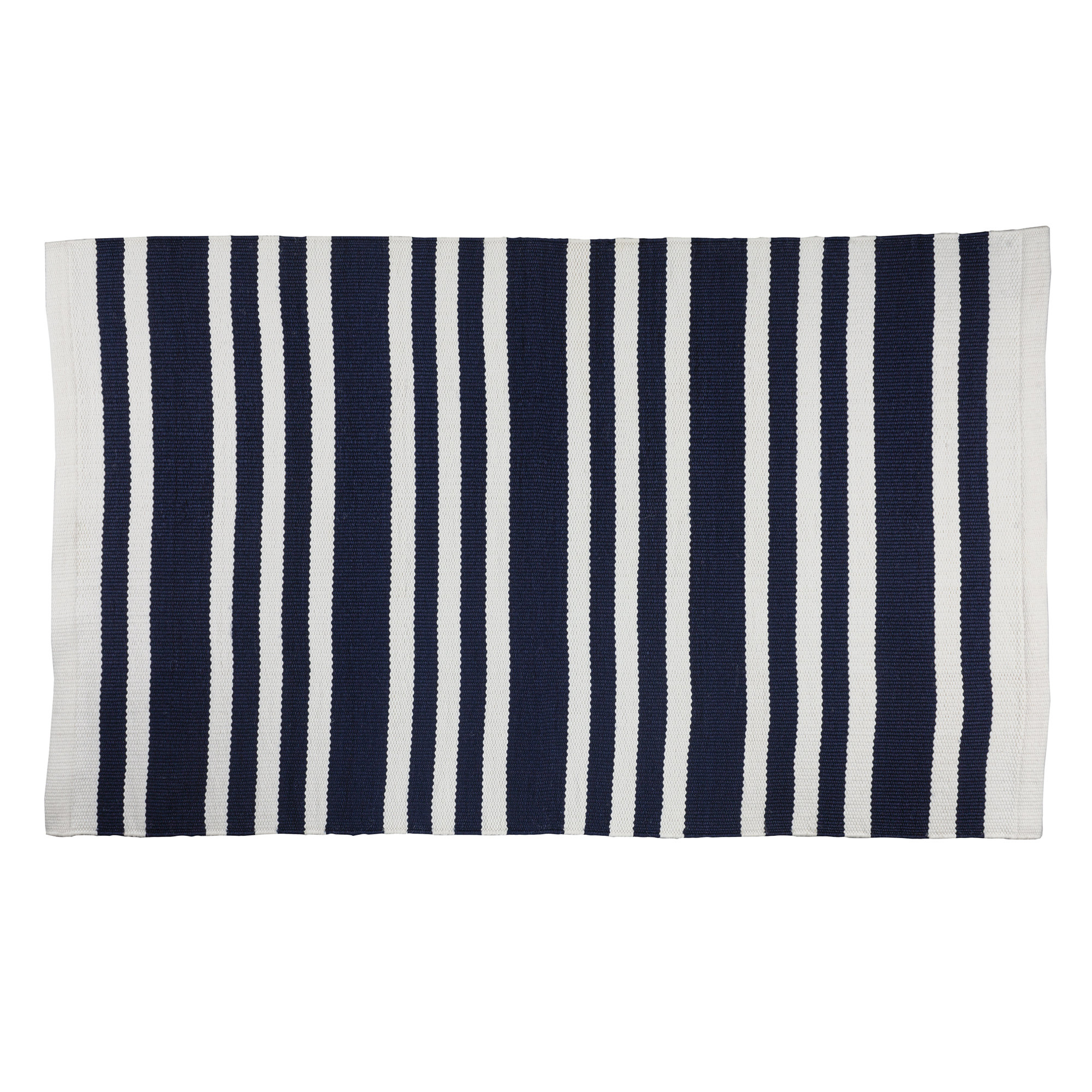 Breakwater Bay Navy Bold Outdoor / Indoor Polypropylene Rug, 2' X 3
