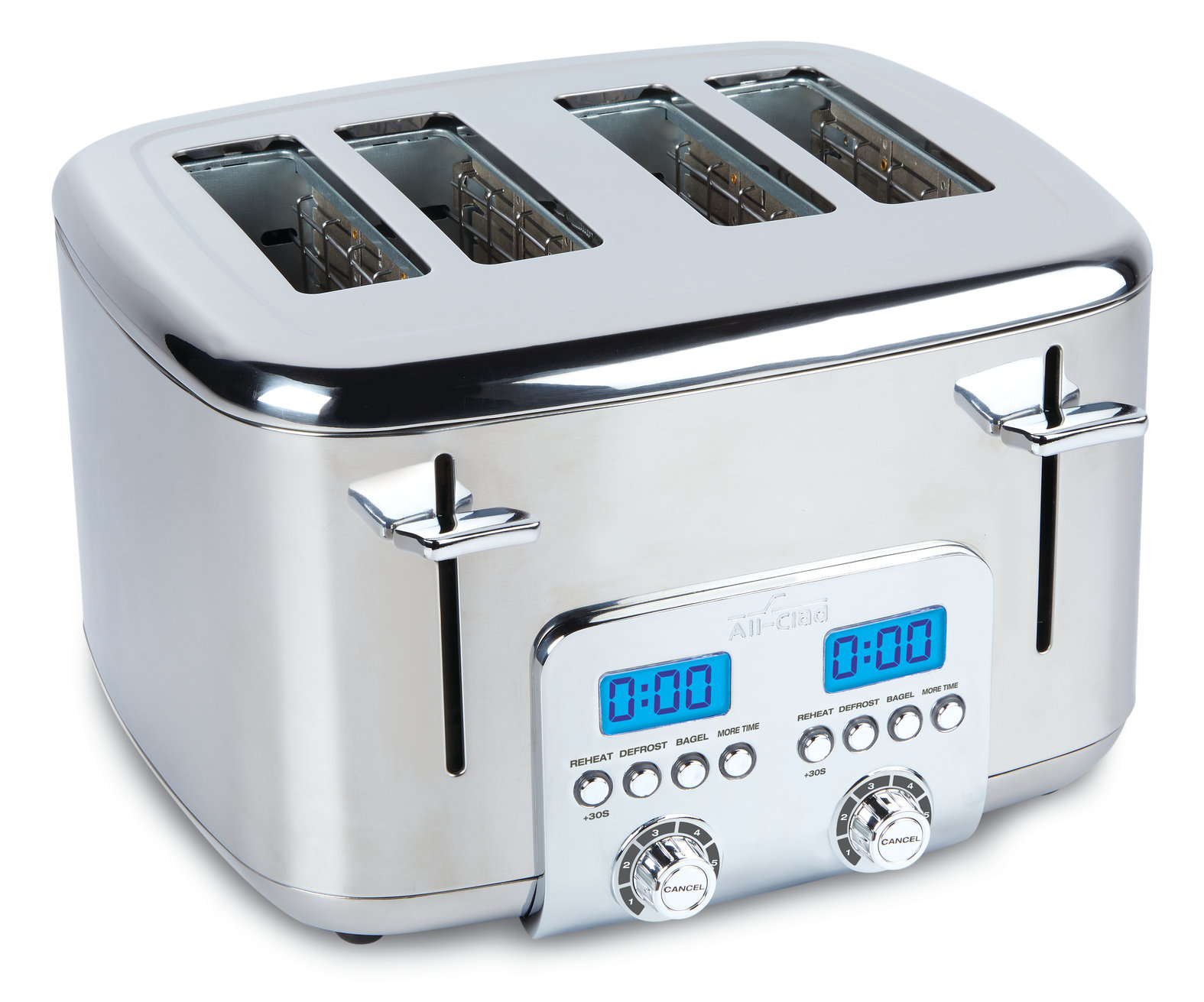 AllClad Electrics 4 Slice Digital Stainless Steel Toaster & Reviews