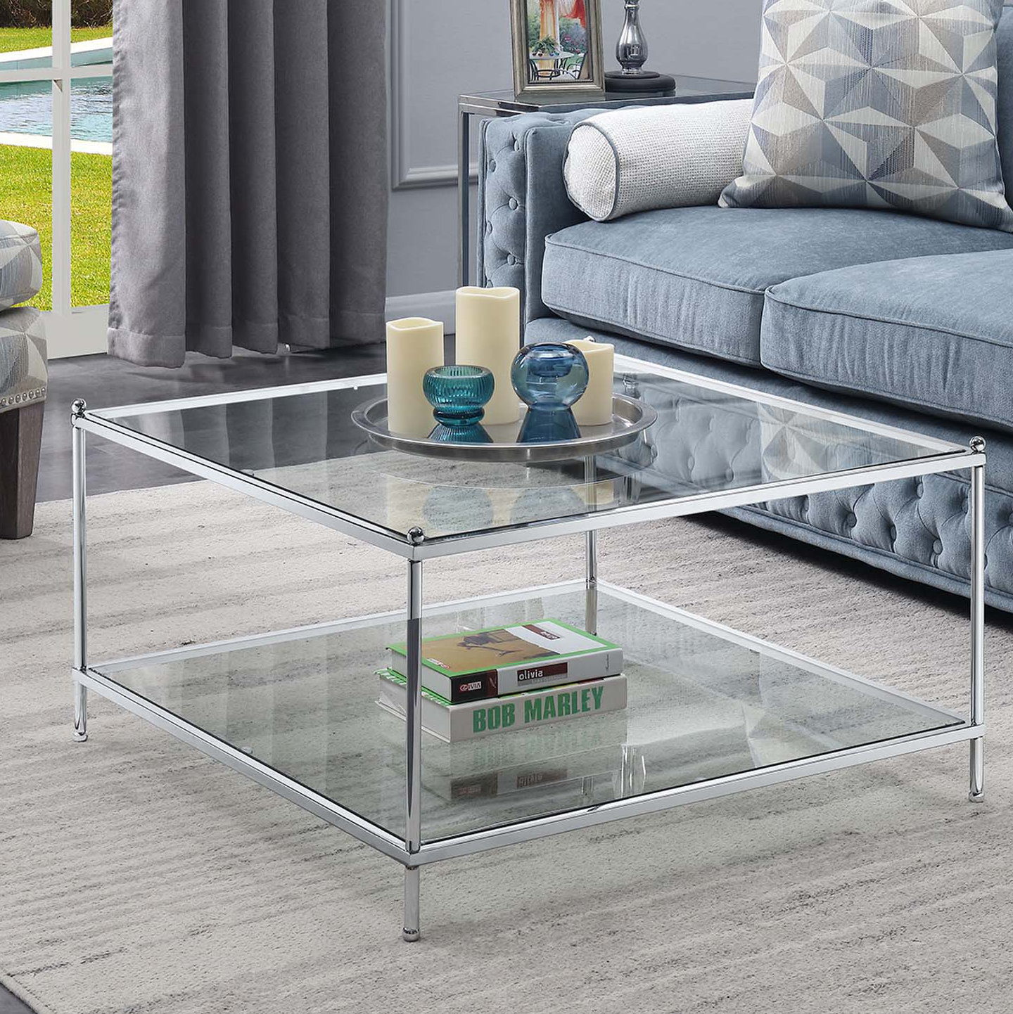 Glass Coffee Table Living Spaces
