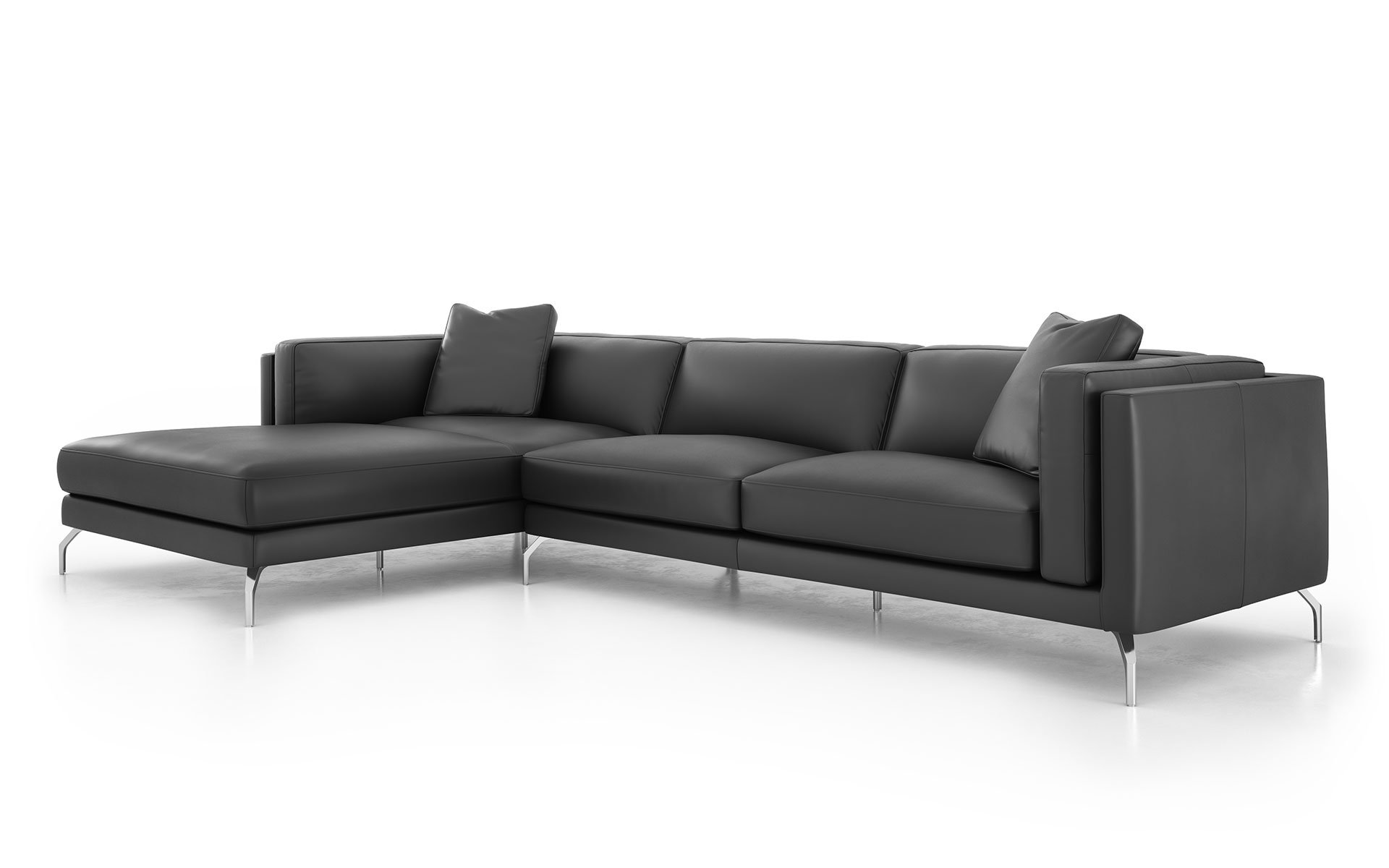Orren Ellis 126" Wide Modular Sofa & Chaise Wayfair