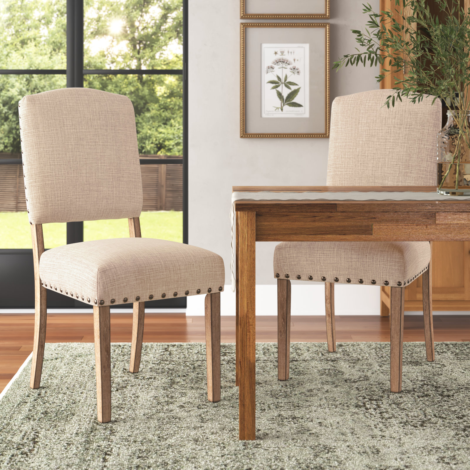 Three Posts™ Eustace Solid Back Side Chair & Reviews Wayfair