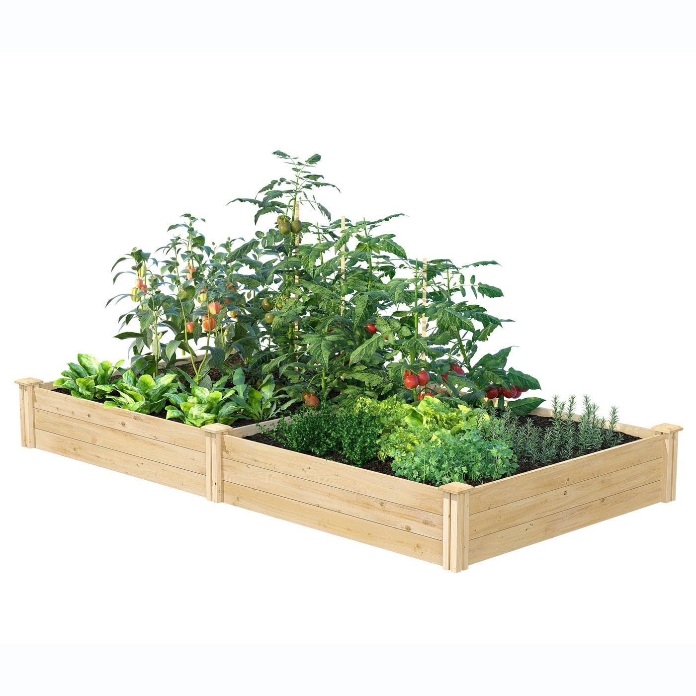 Arlmont & Co. Keydren 8 ft x 4 ft Cedar Raised Garden Bed Wayfair