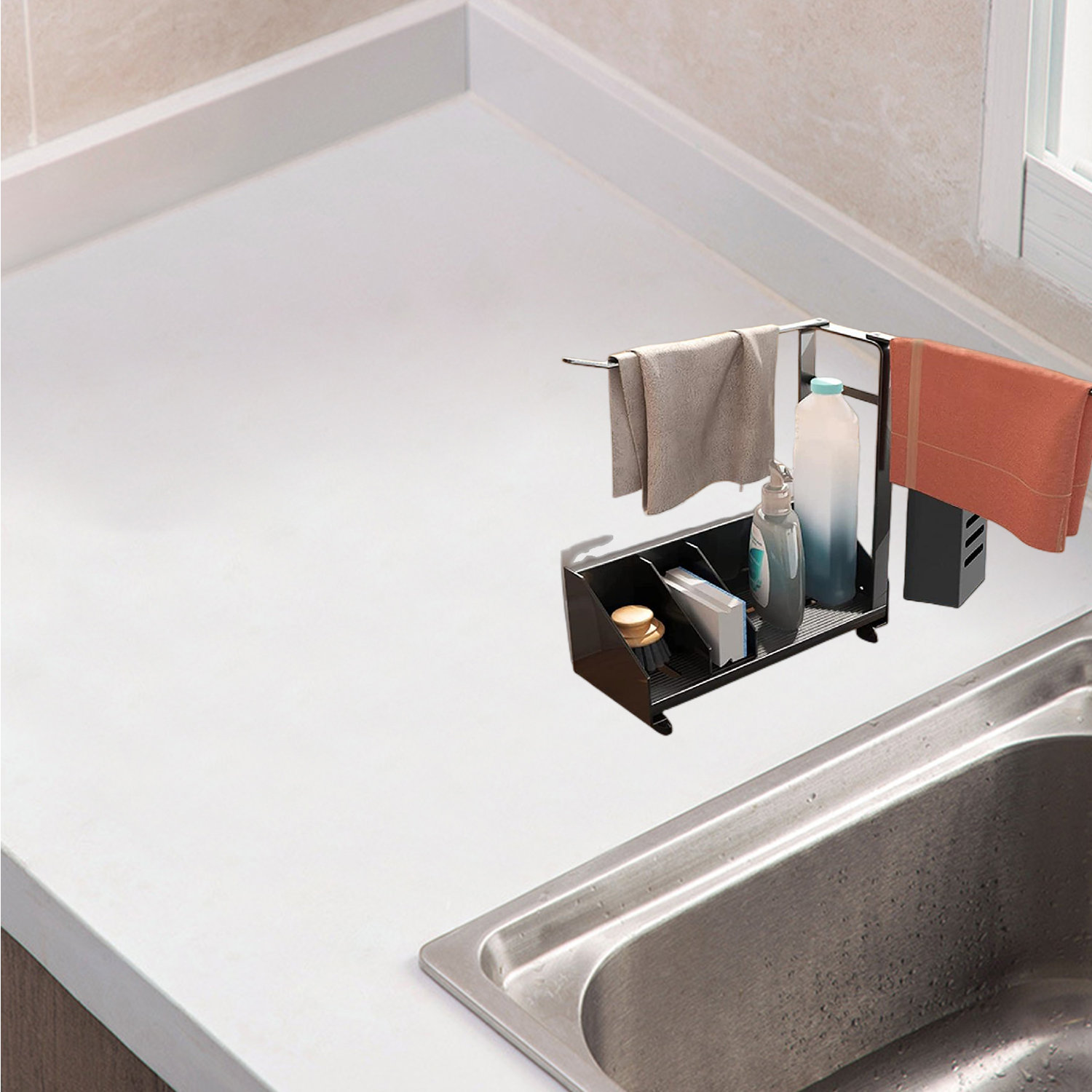 ZHILAI TENGSHUN TRADING INC Stainless Steel Sink Caddy Wayfair