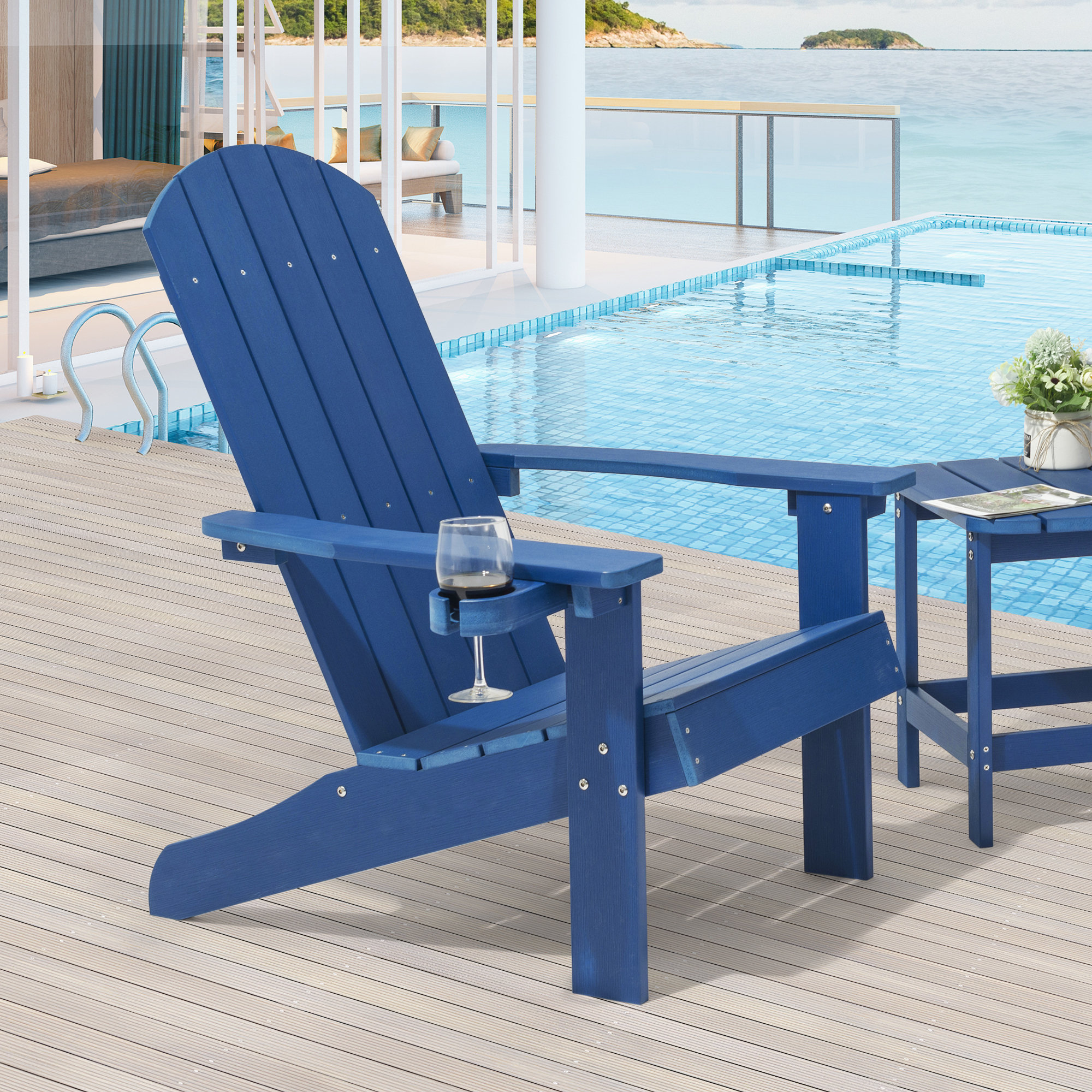 Rosecliff Heights Wood Folding Adirondack Chair Wayfair